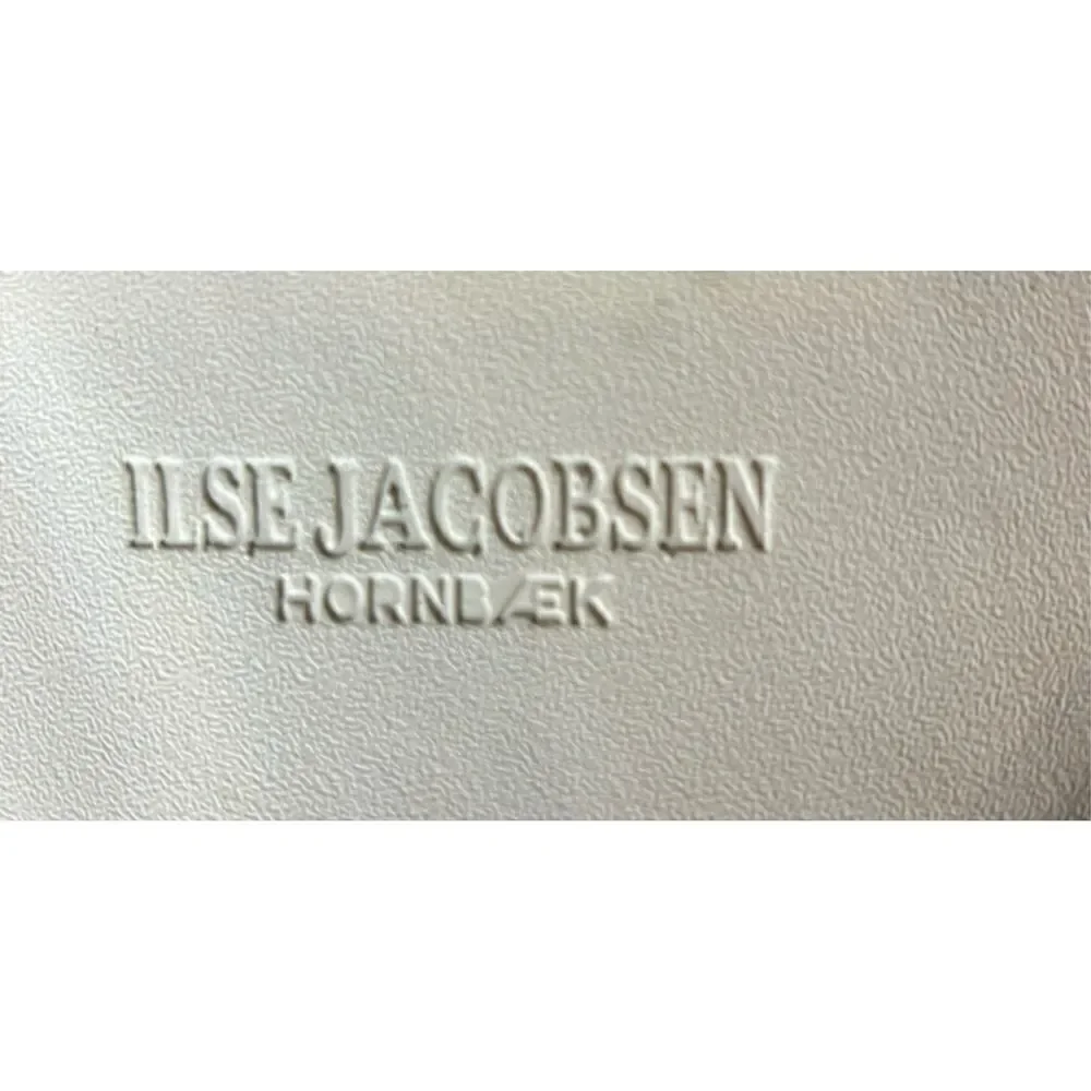Ilse Jacobsen Tulip Criss Cross Flat Comfort Sandals in Off White Size 41/11